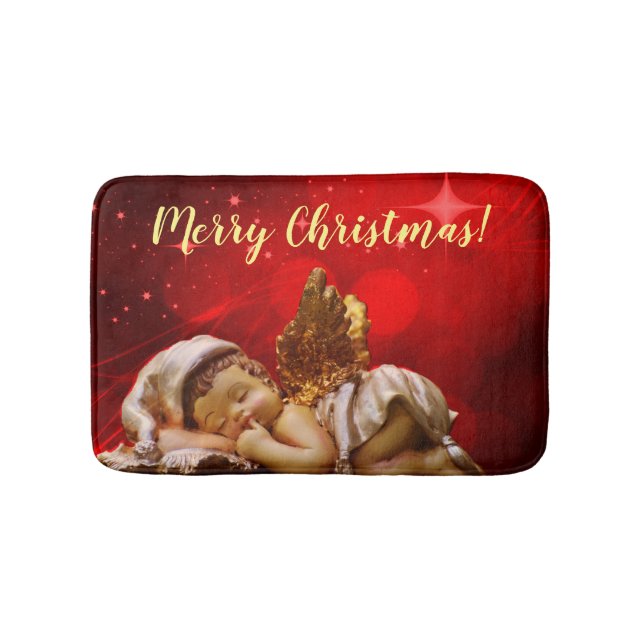 Tapete De Banheiro Anjo Dormindo Bebê Jesus Natal (frente)
