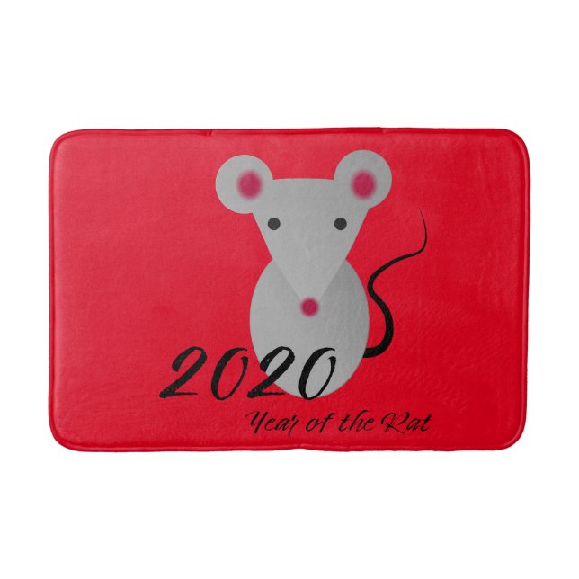 Tapete De Banheiro Ano do Rato 2020 (Frente)