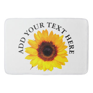 Tapete De Banheiro Apenas um Flor de Girassol + seu texto e suas idei
