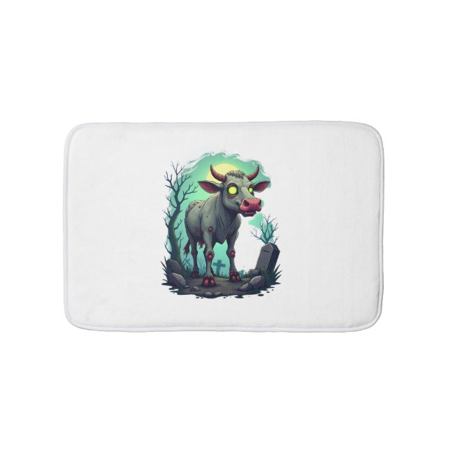 Tapete De Banheiro Apocalipse de Vaca Zombie (frente)