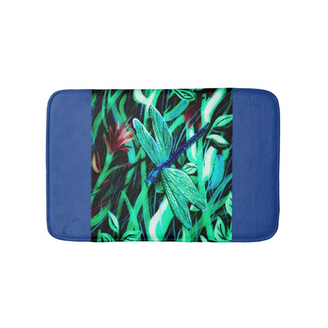 Tapete De Banheiro Aqua Dragonfly Bath Mat (frente)