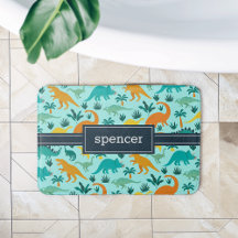 Aqua | Nome das Crianças de Padrão de Dinossauro C