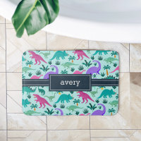 Aqua | Nome das Crianças de Padrão de Dinossauro C