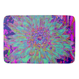 Tapete De Banheiro Aquamarine Rainbow Color Abstrato Dahlia Flower
