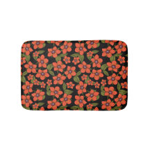 Aquarela de flores vermelhas