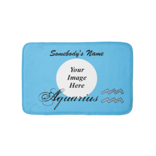 Tapete De Banheiro Aquarius Zodiac - Símbolo Elemento de K. Yoncich