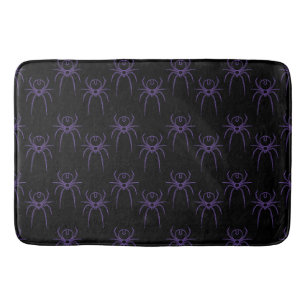Tapete De Banheiro Aranha em Roxo e Preto
