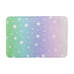Tapete De Banheiro Arco-íris estrelas cor pastel Farbverlauf Unicorn
