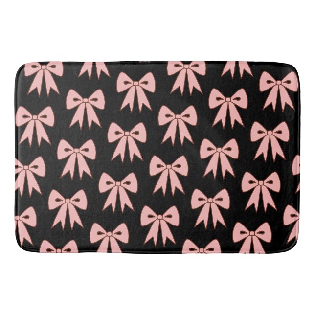 Tapete de Banheiro Arco Íris Preto Rosa Retro (Frente)