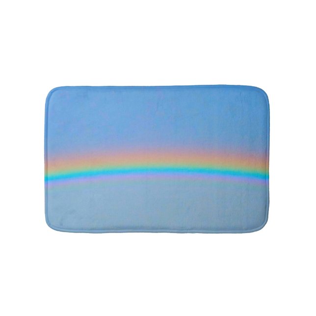 Tapete De Banheiro Arco-íris real natural personalizado (frente)
