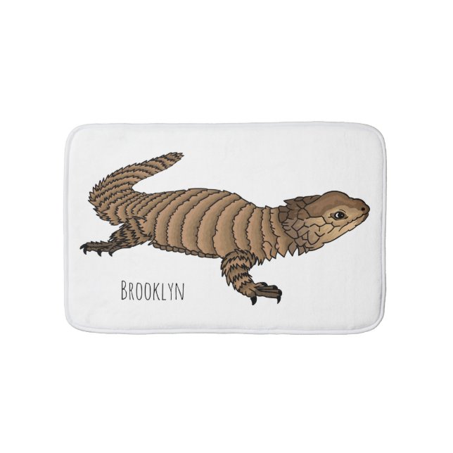 Tapete De Banheiro Armadillo girdled lizard cartoon illustration  (frente)