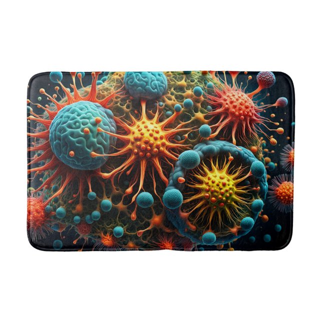 Tapete De Banheiro arranjo fractal (Frente)