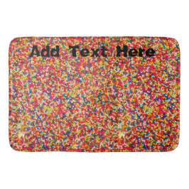 Tapete De Banheiro Arredondar Rainbow Candy Sprinkles