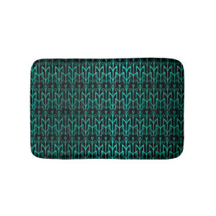 Tapete De Banheiro Art deco egípcio verde da cor da grama de lingüe