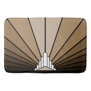 Tapete De Banheiro Art deco sun em bronzeado