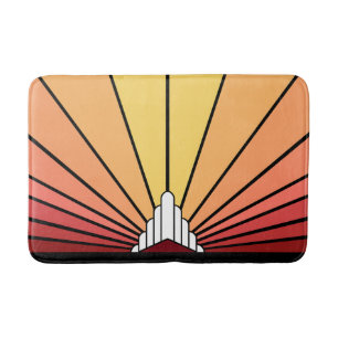 Tapete De Banheiro Art deco sun no amanhecer