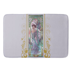 Tapete De Banheiro Art Nouveau Alphonse Mucha Evening Contemplação