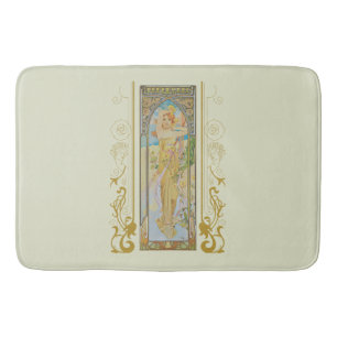 Tapete De Banheiro Art Nouveau Alphonse Mucha - O Brilho do Dia