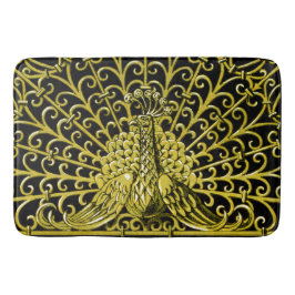 Tapete De Banheiro Art Nouveau Dourado Peacock