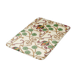 Tapete De Banheiro Art Nouveau-inspired floral design