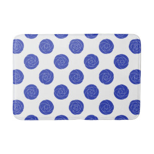 Tapete De Banheiro Art Nouveau Mackintosh Rosas Retro Floral Azul