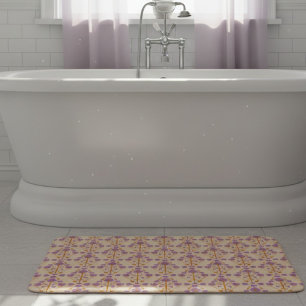 Tapete De Banheiro Art Nouveau Pastel Púrpura Nouveau