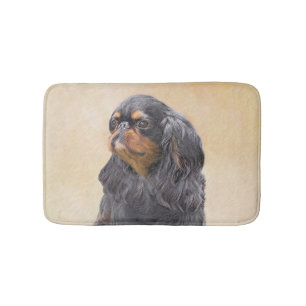 Tapete De Banheiro Arte Animal Original Pintura Inglesa Toy Spaniel