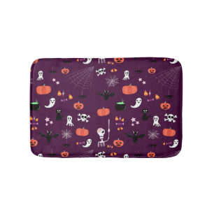 Tapete De Banheiro Arte Assustadoramente Fofa de Halloween