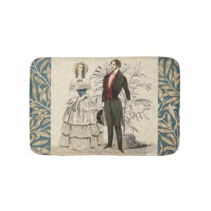 Tapete De Banheiro Arte de casamento vitoriano vintage de 1844