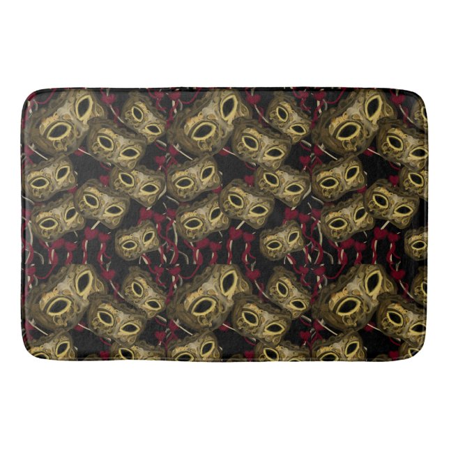 TAPETE DE BANHEIRO ARTE DE MÁSCARAS       (Frente)