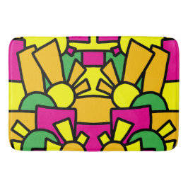 Tapete De Banheiro Arte Festiva de Doodle 42