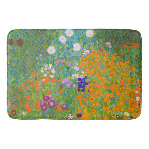 Tapete De Banheiro Arte Floral de Jardim de Campo Vintage de Gustav K
