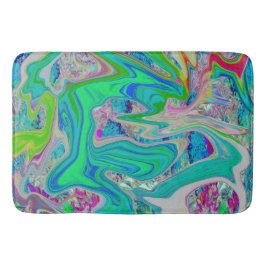 Tapete De Banheiro Arte líquida retrógrada com Abstrato colorida