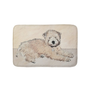 Tapete De Banheiro Arte original de pintura terrier com revestimento