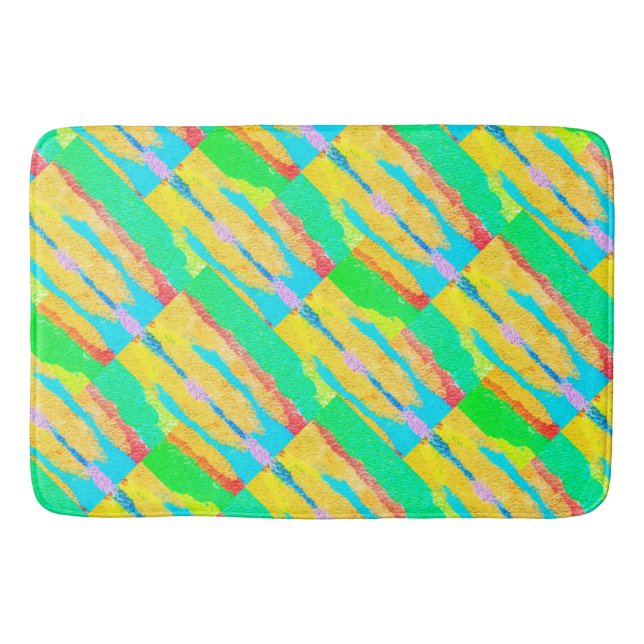 Tapete De Banheiro Artes abstrato puras e trapos supremo (Frente)