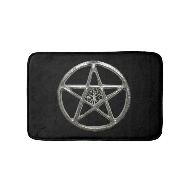 Tapete De Banheiro Árvore Pentágona De Bath Mat (frente)