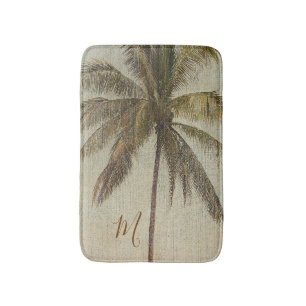 Tapete De Banheiro Árvore Tropical Vintage Palm Elegante
