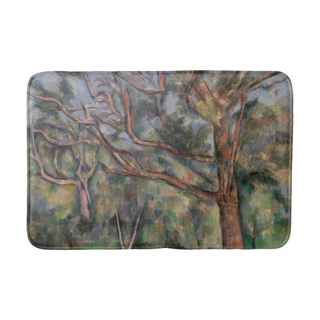 Tapete De Banheiro Árvores e Estrada, Paisagem Pós-Impressionista (Frente)