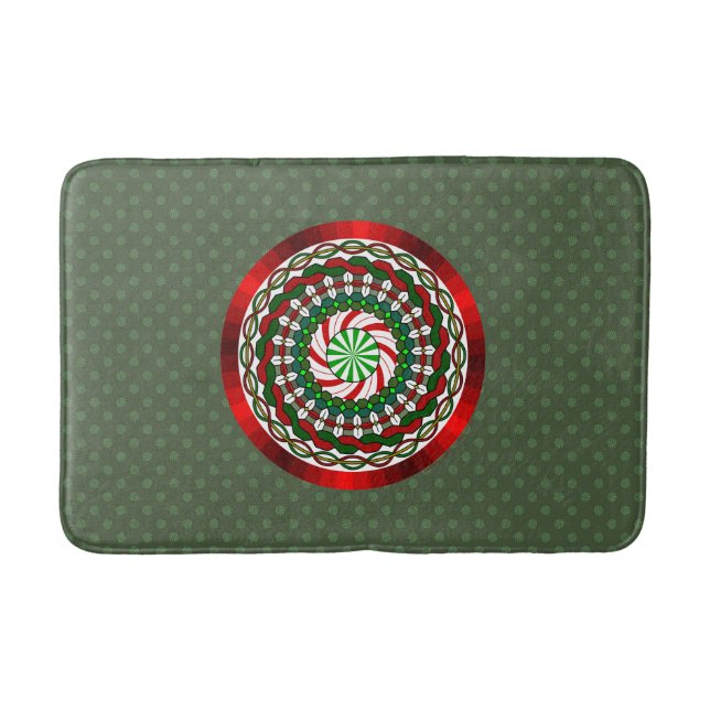Tapete De Banheiro As Cores da Bath Mat de Natal (Frente)