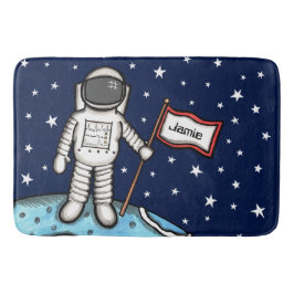 Tapete De Banheiro astronauta espacial personalizado Cosmonaut Bath M