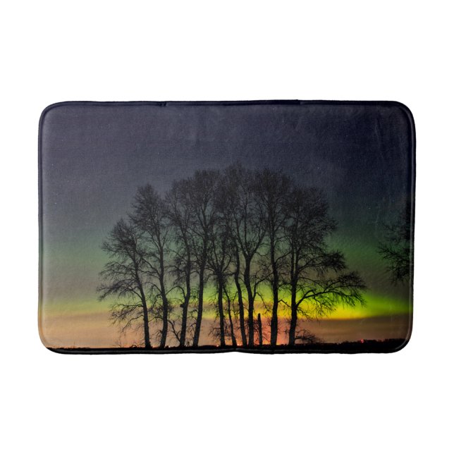 Tapete De Banheiro Aurora Boreal | Manitoba Canadá Grande Pointe (Frente)