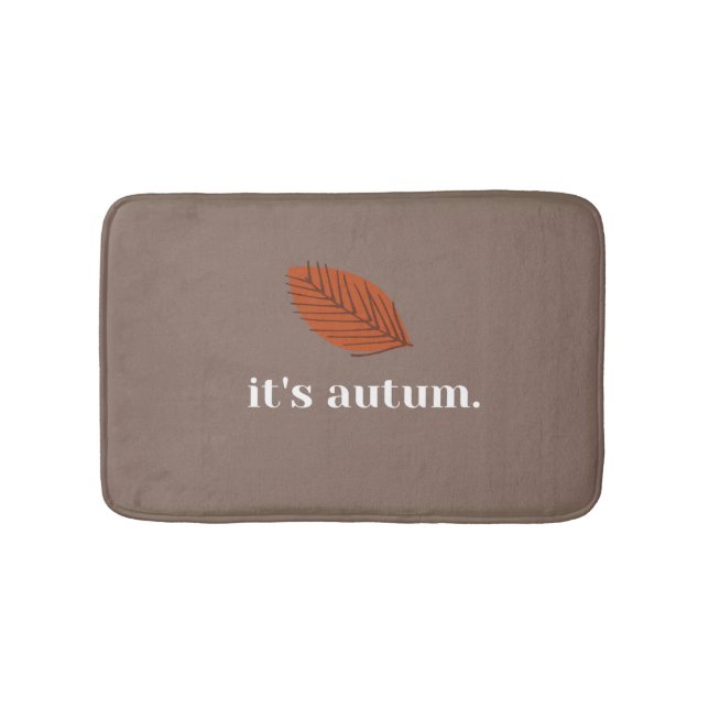 Tapete De Banheiro Autum Personalizado Personalizado (frente)