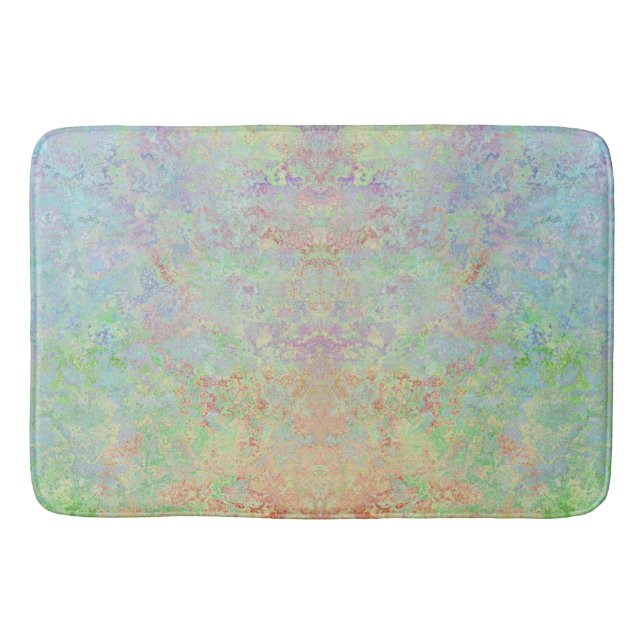 Tapete De Banheiro Autumn Dawn Neon Pastel Abstrato de Álcool (Frente)