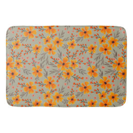 Tapete De Banheiro Autumn Fall Floral Pattern Sage Green
