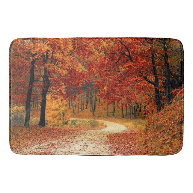 Tapete De Banheiro Autumn Trees Bath Mat (Frente)
