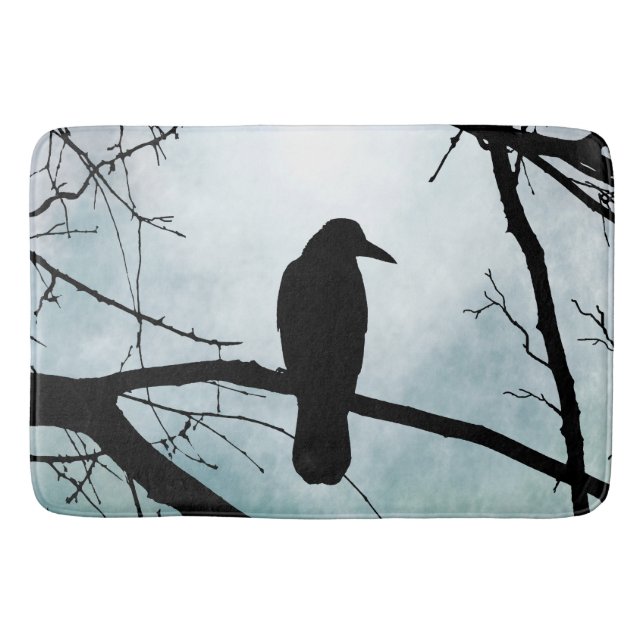 Tapete De Banheiro ave 77 Crow Raven (Frente)