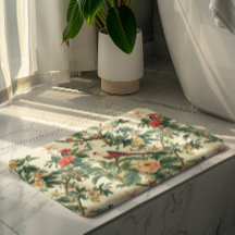 Aves de Flores Tropicais Coloridas