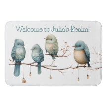 Aves Whimsical em Ramificações de Elegância Eterno