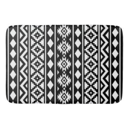Tapete De Banheiro Aztec Essência Vertical Ptn III Branco a Preto