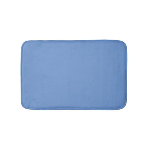 Tapete De Banheiro Azul-de-cornflor-mínimo, elegante-moderno sólido